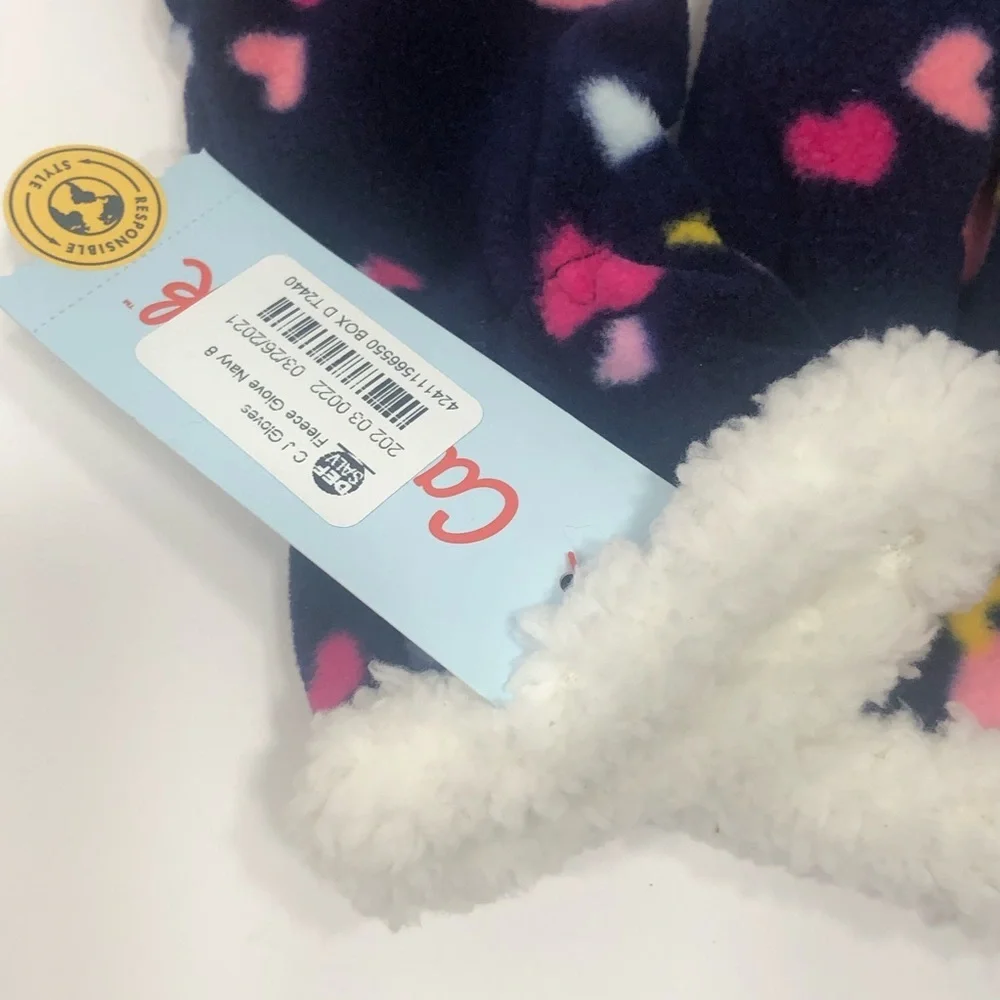 “Hearts” warm gloves M